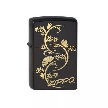 Зажигалка Zippo Floral Fan Черная 218.907 V77550075 фото