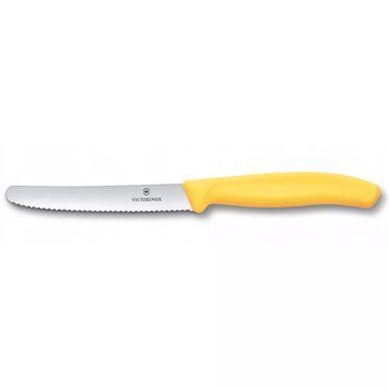 Ніж та для різки томатів Victorinox Swiss Classic Tomato&Table Серрейтор Жовтий 6.7838.C1 V77554440 фото