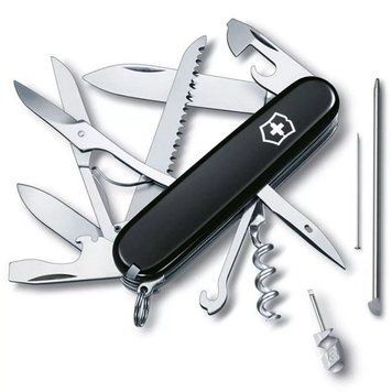 Швейцарський ніж Victorinox Huntsman 91 мм 18 функцій Чорний (1.3715.3) V77552783 фото