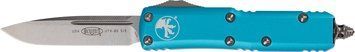 Ніж Microtech UTX-85 Drop Point Stonewash Aluminum Turquoise 231-10TQ 14090630 фото