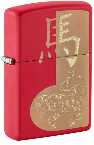 Зажигалка Zippo 2026 Year of the Horse Design 46931 77890024 фото