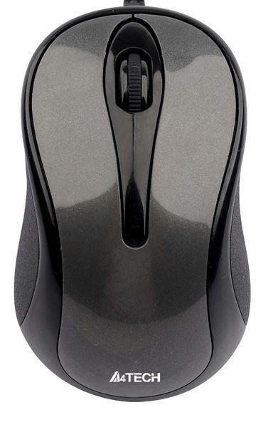 Миша A4Tech N-350-1 V-Track USB, ciра N-350-1 (Glossy Grey) 0202461 фото