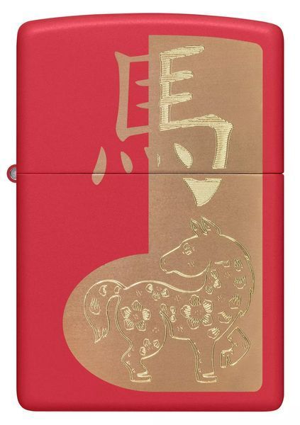 Зажигалка Zippo 2026 Year of the Horse Design 46931 77890024 фото