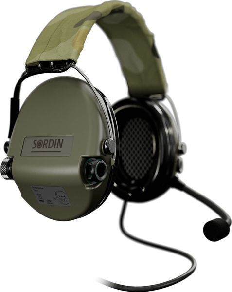 Активні навушники Sordin Supreme MIL CC, Гарнітура (Верхній тримач) Green 75332-06-S 5010024 фото