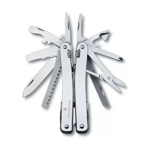 Мультитул Victorinox SwissToo 3.0235.N + нейлоновый чехол, с набором бит, Г-образным ключом и штопором Victorinox SwissTool Spirit X Plus 35 функций V77554234 фото