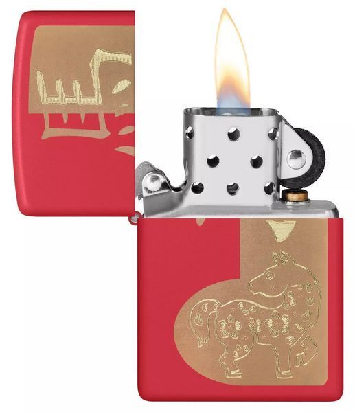 Зажигалка Zippo 2026 Year of the Horse Design 46931 77890024 фото
