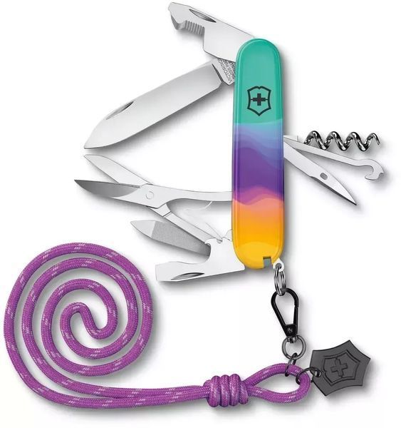 Швейцарський ніж Victorinox Companion Sydney Style, Зелений/Фіолетовий/Жовтий 1.3909.E222 V77554203 фото