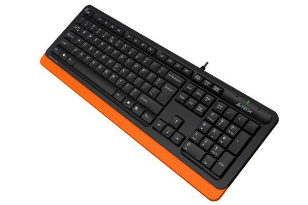Клавіатура A4Tech Fstyler FK10 (Orange) , USB, чорний+ помаранчевий FK10 (Orange) 1604050 фото