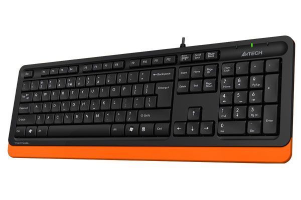 Клавіатура A4Tech Fstyler FK10 (Orange) , USB, чорний+ помаранчевий FK10 (Orange) 1604050 фото