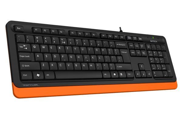 Клавіатура A4Tech Fstyler FK10 (Orange) , USB, чорний+ помаранчевий FK10 (Orange) 1604050 фото