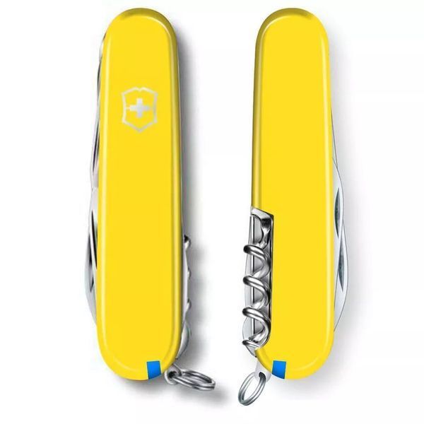 Швейцарский нож Victorinox Huntsman 91 мм 15 функций Желтый (1.3713.8) V77552781 фото