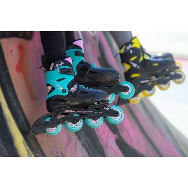 Rollerblade роликові ковзани Fury black-sea green 33-38 29308 фото