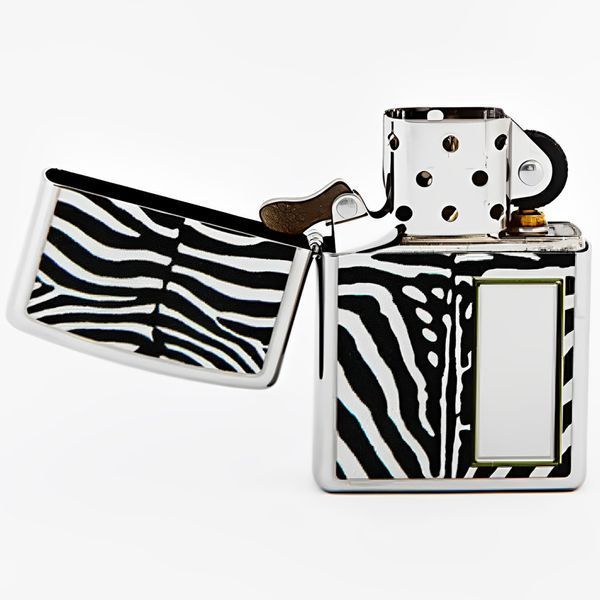Зажигалка Zippo Zebra Print Silver (28046) V77550809 фото