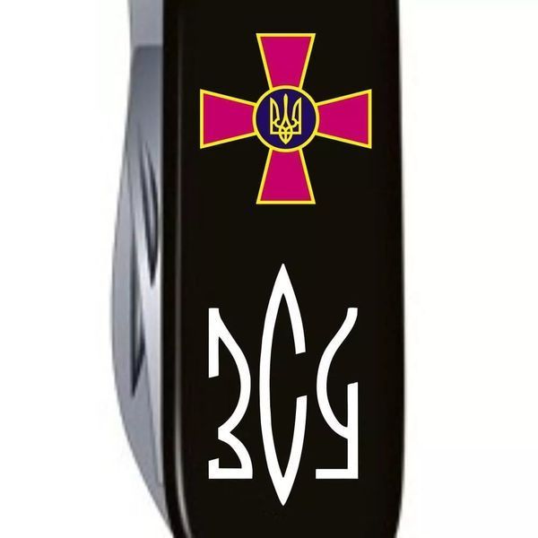 Швейцарский нож Victorinox Spartan Army 91 мм 12 функций Эмблема ВСУ и Трезубец ЗСУ (1.3603.3_W1010u) V77553001 фото