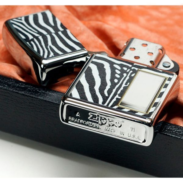 Зажигалка Zippo Zebra Print Silver (28046) V77550809 фото