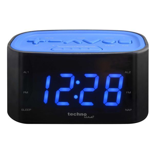 Годинник настільний з радіо Technoline WT465 Black/Blue (WT465 blaue) DAS302337 фото