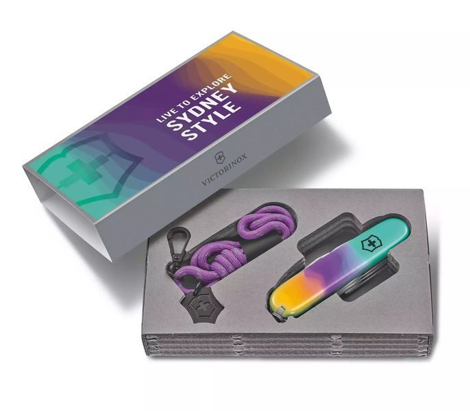 Швейцарський ніж Victorinox Companion Sydney Style, Зелений/Фіолетовий/Жовтий 1.3909.E222 V77554203 фото