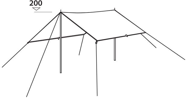 Тент Easy Camp Tarp 4 x 4 m Granite Grey (120329) 928286 фото