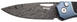 Ніж Lionsteel Twain Damascus Titanium Carbon Fiber BlueTW D BL 392198 фото 5