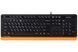 Клавіатура A4Tech Fstyler FK10 (Orange) , USB, чорний+ помаранчевий FK10 (Orange) 1604050 фото 1