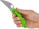 Нож Spyderco Salt 2 Wharncliffe LC200N green Cеррейтор C88FSWCGR2 871468 фото 5
