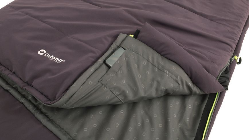 Спальний мішок Outwell Contour Reversible/+2&deg;C Dark Purple Right (230372) 928753 фото