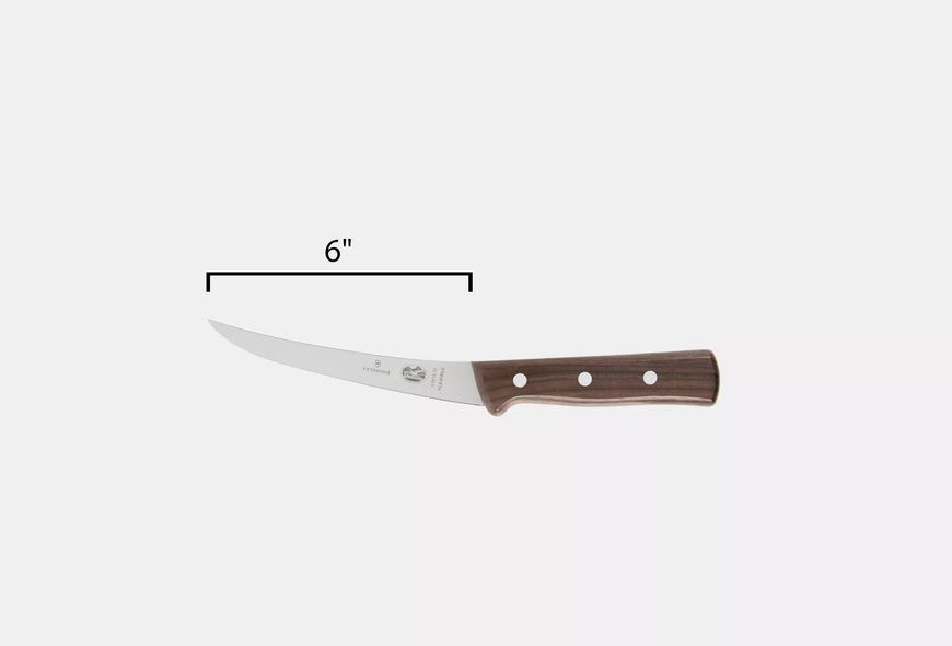 Нож кухонный обвалочный Узкий гибкий изогнутый Victorinox Boning Knife Wood 150 мм (5.6616.15) V77552237 фото