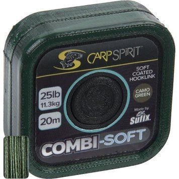 Шнур Carp Spirit COMBI SOFT - COATED BRAID 20 м, '11,3 кг /25LB/CAMO GREEN ACS640082 Y33440066 фото