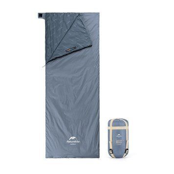 Спальник надлегкий Naturehike Ultralight LW180 NH21MSD09 лівий, (15&deg;C), p-p M, сіро-Синій 98783 фото