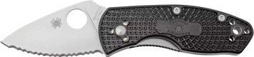 Ніж Spyderco Ambitious Serrated Black Чорний Серейтор C148SBK 871620 фото