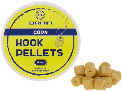 Пеллетс Brain Hook Pellets Corn (кукуруза) 16mm 70g 18585387 фото
