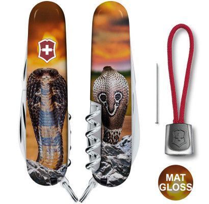 Швейцарський ніж Victorinox Swiss Army Spartan Zodiac Королівська кобра 1.3603_Z4230pk 4009109 фото