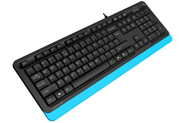 Клавіатура A4Tech Fstyler FK10 (Blue) , USB, чорний+ блакитний FK10 (Blue) 1604051 фото