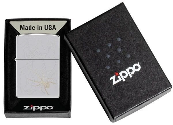 Запальничка Zippo 250 Spider And Web Design 48767 V77553924 фото