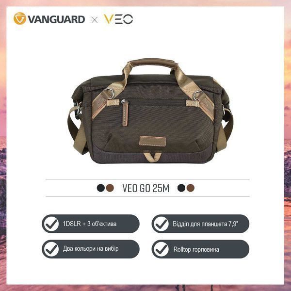 Сумка Vanguard VEO GO 25M Khaki-Green (VEO GO 25M KG) DAS301097 фото