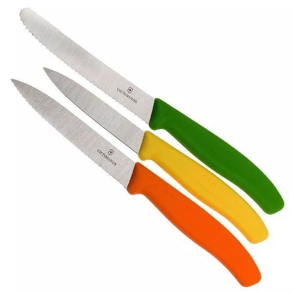 Набор кухонных овощных ножей Victorinox Swiss Classic Paring Set 3 шт Разноцветные (6.7116.31G) V77551914 фото