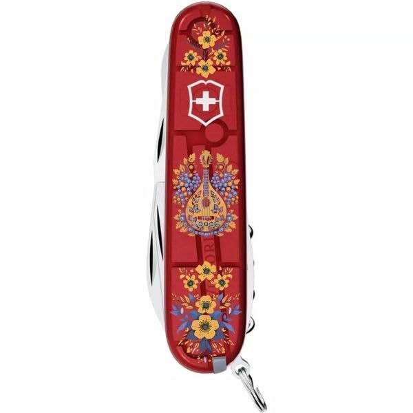 Швейцарський ніж Victorinox Climber Ukraine 91 мм 14 функцій Українські мотиви (1.3703.T_T1370u) V77552761 фото