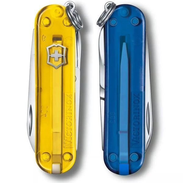 Швейцарський ніж Victorinox Classic SD Ukraine Жовто-синій (0.6223.T81G.T2) V77552891 фото