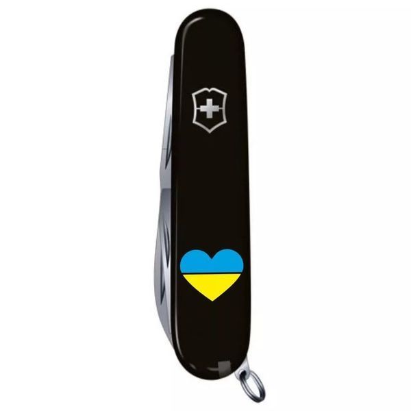 Швейцарський ніж Victorinox Spartan Ukraine 91 мм Серце синьо-жовте (1.3603.3_T1090u) V77553035 фото