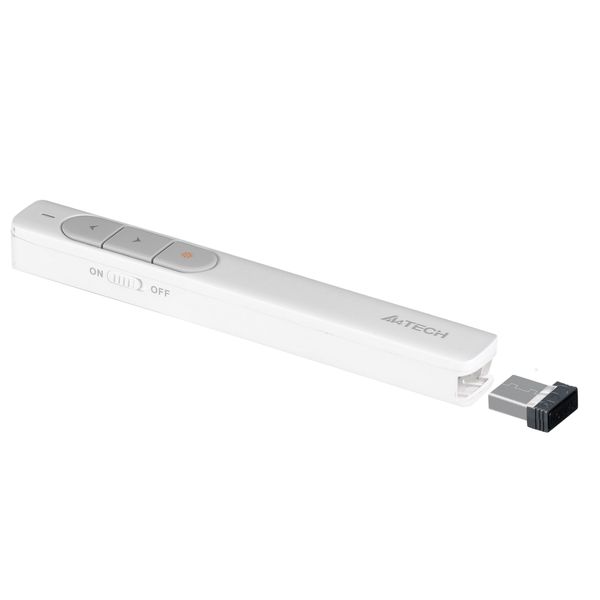 Беспроводная лазерная указка A4Tech LP15, USB цвет белый. LP15 White 1604578 фото