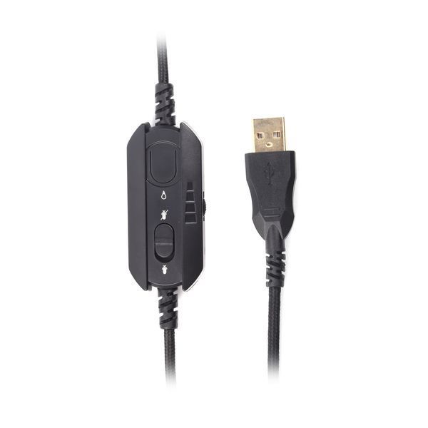 Гарнітура ігрова Bloody G573 з підсвічуванням, USB G573 Bloody (Black) 1605394 фото