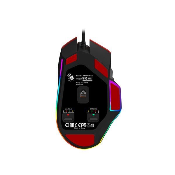 Миша ігрова A4Tech W95 Max Bloody, колір червоний, активоване ПЗ Bloody W95 Max (Sports Red) 1606171 фото