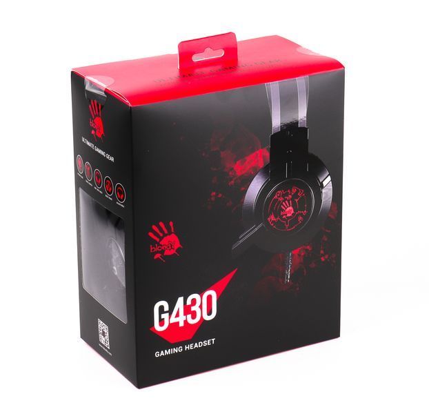 Гарнітура ігрова Bloody G430 з підсвічуванням, чорний колір G430 Bloody (Black) 1603249 фото