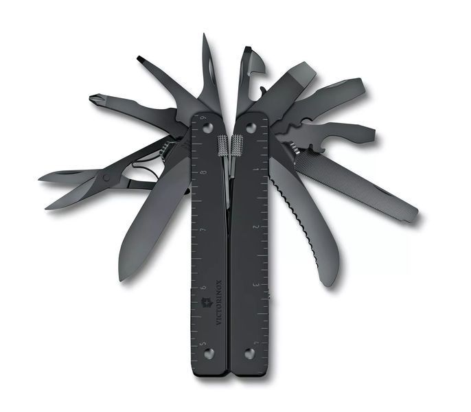 Мультитул Victorinox SwissTool MXBS 3.0326.M3N розкриття леза однією рукою, 26 функцій, Чорний V77554233 фото
