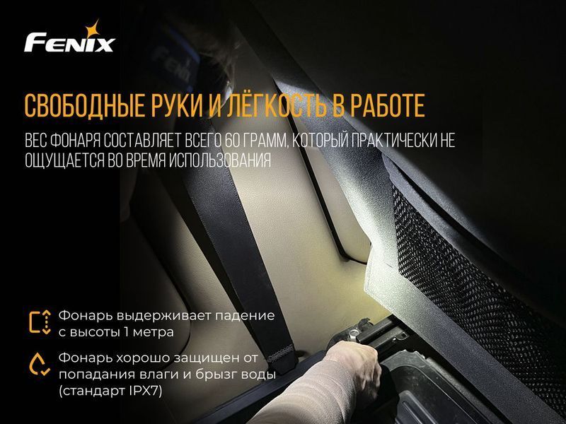 Ліхтар налобний Fenix HL15 Чорний 40687 фото