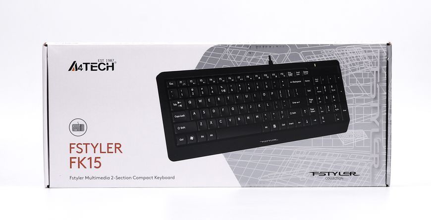 Клавіатура A4Tech Fstyler FK15 (Black) , USB, колір чорний FK15 (Black) 1604876 фото