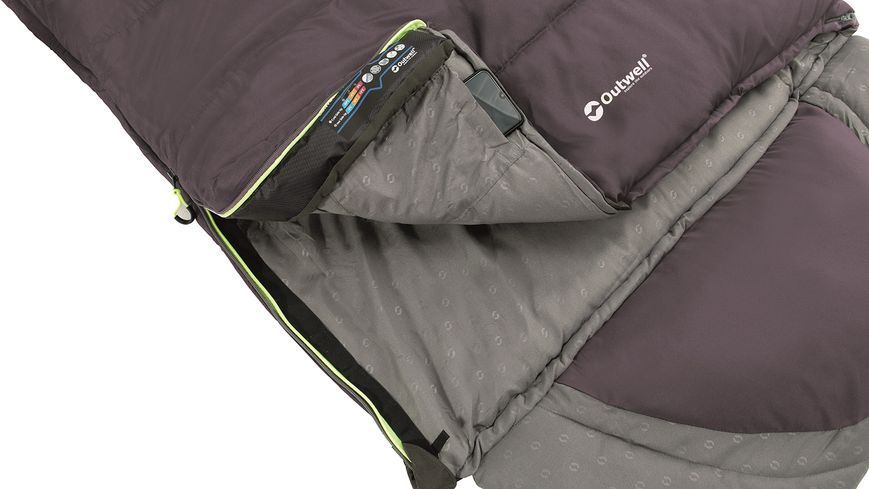 Спальний мішок Outwell Contour Reversible/+2&deg;C Dark Purple (Left) (230364) 928747 фото