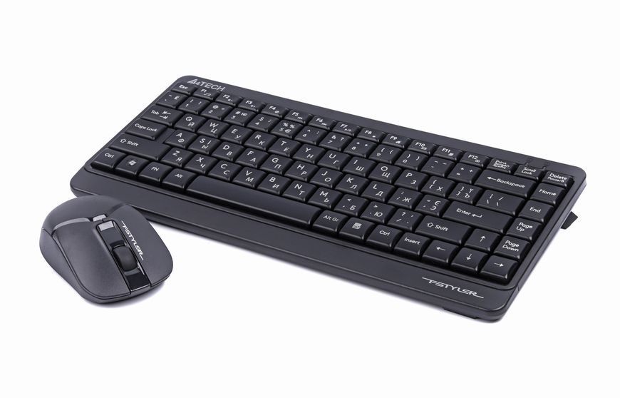 A4Tech Fstyler FG1112, комплект беспроводной клавиатуры с мышью, черный цвет FG1112 (Black) 1604987 фото