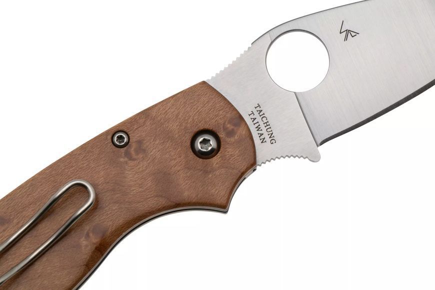 Ніж Spyderco Chaparral Slipit Birdseye Maple CTS XHP Wood C152NLWDP 871684 фото