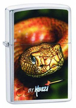 Зажигалка Zippo Mazzi-Snake Серебристая матовая с рисунком 24446 V77550521 фото